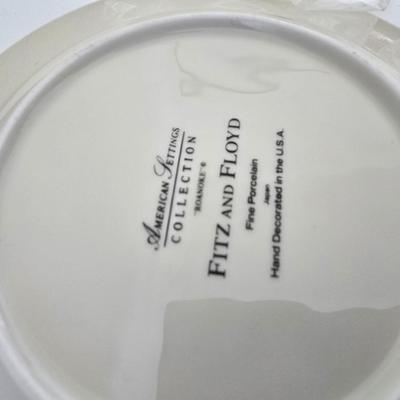 Fitz & Floyd Fine China – Gold Encrusted Rim Set (Several New in Original Packaging) Replacement plates set