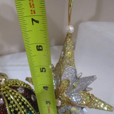 Elegant Glass Christmas Ornaments Lot 1