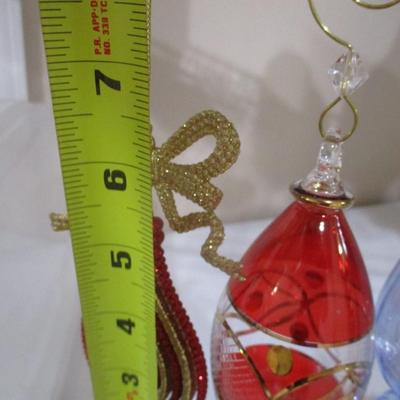 Elegant Glass Christmas Ornaments Lot 1