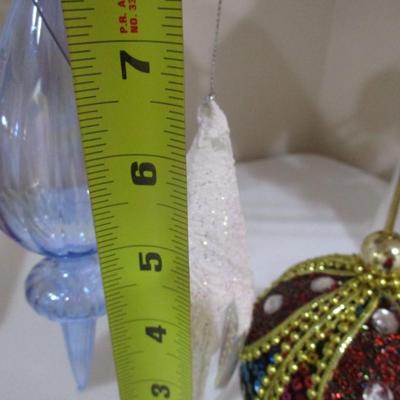 Elegant Glass Christmas Ornaments Lot 1