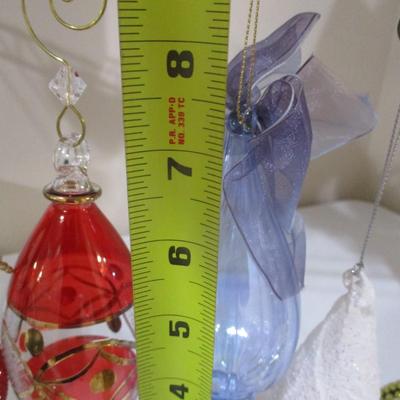 Elegant Glass Christmas Ornaments Lot 1