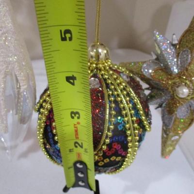 Elegant Glass Christmas Ornaments Lot 1