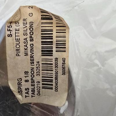 Mikasa Gold Accented Stainless Steel Serving Set – 4-Piece Collection (New in Packaging)