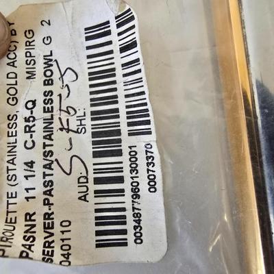 Mikasa Pirouette Gold Accented Serving Utensils – Set of 3 (New in Packaging)