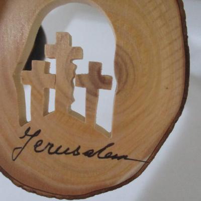 Wooden Holiday Ornaments Lot 6
