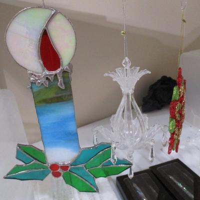Stained Glass Christmas Decorations Katherine's Collection Icicles Lot 9