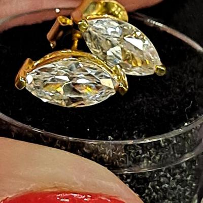 Lab Created Diamond Earrings 2ct