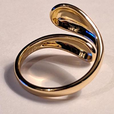 Ring 18k Gold Overlay Sterling Silver