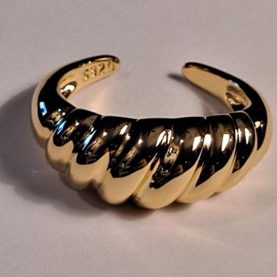 18kt Gold Overlay Sterling Silver Ring