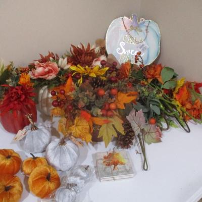 Fall Decorations Pumpkins Leaves #18 (SR)