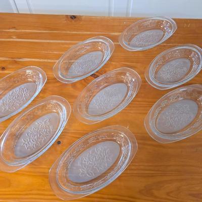 Princess House Fantasia Clear Glass Bakeware & Serving Set – 9 Pieces