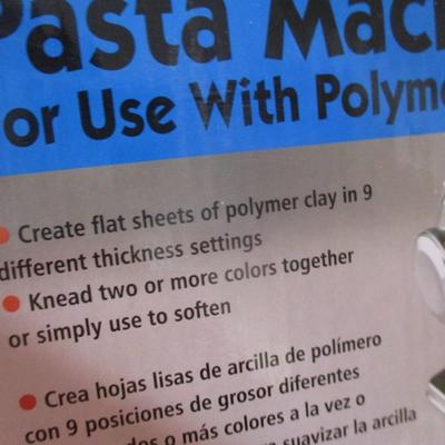 Pasta Machine For Use With Polymer Clays