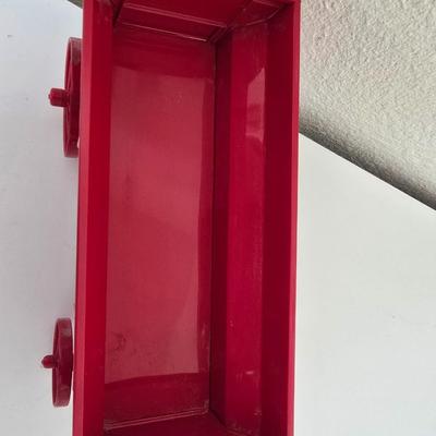 Franklin Mint Red Farm Wagon – Die-Cast Model Display Piece