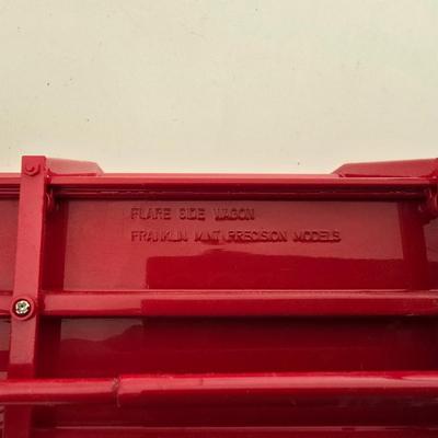 Franklin Mint Red Farm Wagon – Die-Cast Model Display Piece
