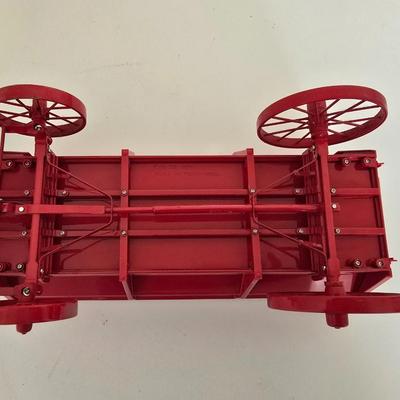Franklin Mint Red Farm Wagon – Die-Cast Model Display Piece