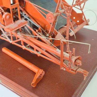Franklin Mint Allis-Chalmers Type 60A All-Crop Harvester – Die-Cast Model on Base