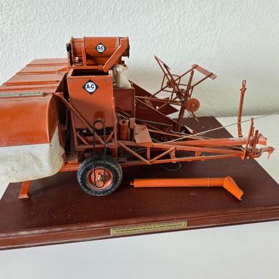 Franklin Mint Allis-Chalmers Type 60A All-Crop Harvester – Die-Cast Model on Base