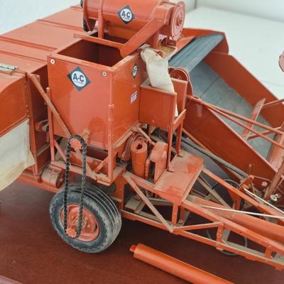 Franklin Mint Allis-Chalmers Type 60A All-Crop Harvester – Die-Cast Model on Base