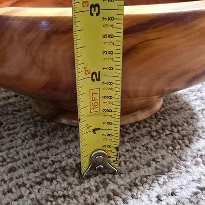 Rustic Charm Set – Stoneware Crock & Handcrafted by Boyd Williams - Estes Park, Co. Wood Bowl