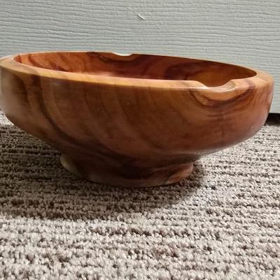 Rustic Charm Set – Stoneware Crock & Handcrafted by Boyd Williams - Estes Park, Co. Wood Bowl