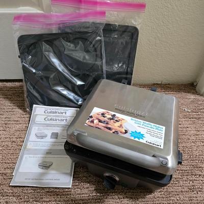 Cuisinart Belgian Waffle Maker with Pancake Plate Insert – Complete Set