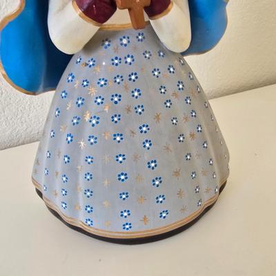 Hand-Painted Mexican Folk Art Figurines – Set of 2