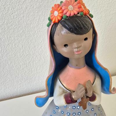 Hand-Painted Mexican Folk Art Figurines – Set of 2