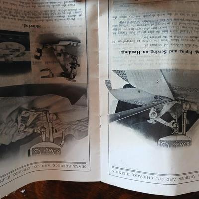 Antique Franklin Treadle Sewing Machine in Oak Cabinet – Ornate Cast Iron Base