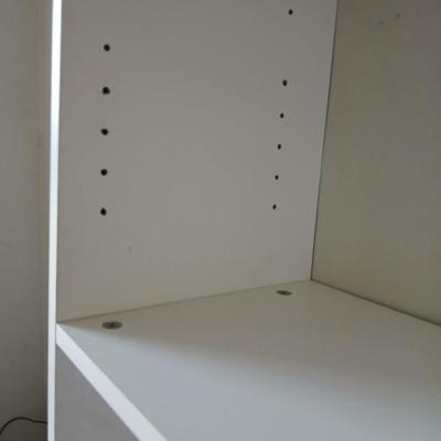 One White 5-Shelf Bookcase – Adjustable Shelving - Storage shelves