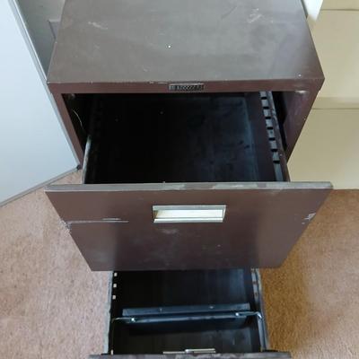 Office Essentials Lot – Metal Filing Cabinet + Framed White Board