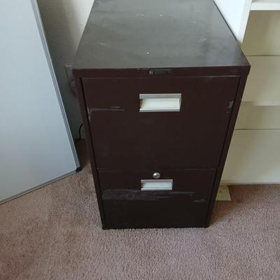 Office Essentials Lot – Metal Filing Cabinet + Framed White Board