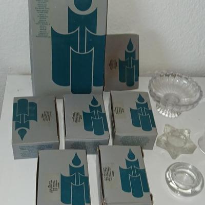 PartyLite Votive Candle Lot with Holders – Many are unused in Box