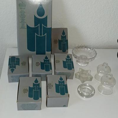 PartyLite Votive Candle Lot with Holders – Many are unused in Box