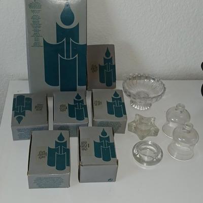 PartyLite Votive Candle Lot with Holders – Many are unused in Box