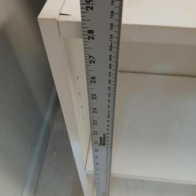 White Two-Shelf Bookcase / Storage Unit