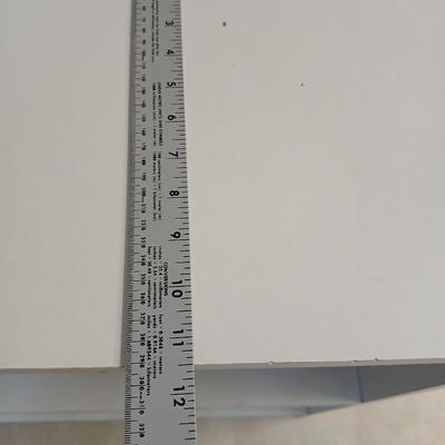 White Two-Shelf Bookcase / Storage Unit