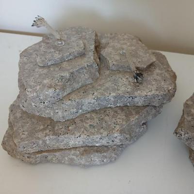 Decorative Rock-Style Oil Lamps