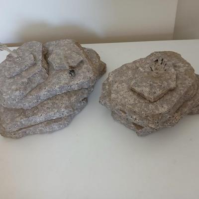 Decorative Rock-Style Oil Lamps