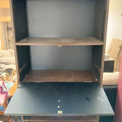 intage Mid-Century Modern Secretary Cabinet