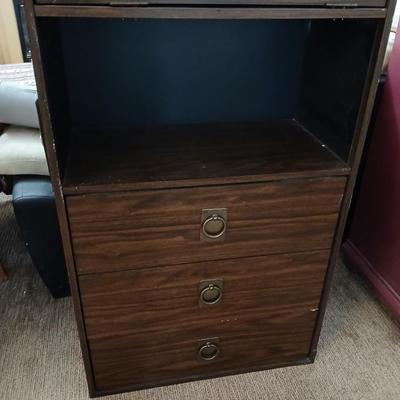 intage Mid-Century Modern Secretary Cabinet