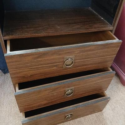 intage Mid-Century Modern Secretary Cabinet