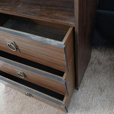 intage Mid-Century Modern Secretary Cabinet