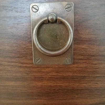 intage Mid-Century Modern Secretary Cabinet