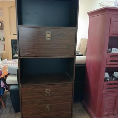intage Mid-Century Modern Secretary Cabinet