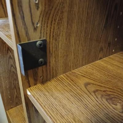 Modular Woodgrain Bookshelves cubby storage