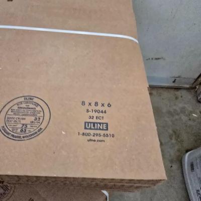 Bulk Lot of Shipping Boxes – ULINE Corrugated Mixed Sizes