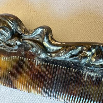 STERLING SILVER VANITY SET W/COMB, BRUSH AND FILE