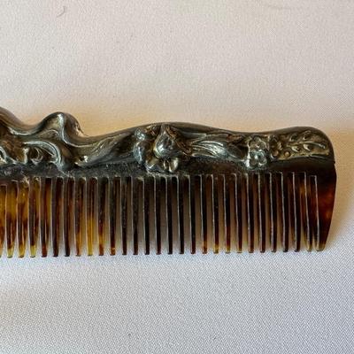 STERLING SILVER VANITY SET W/COMB, BRUSH AND FILE