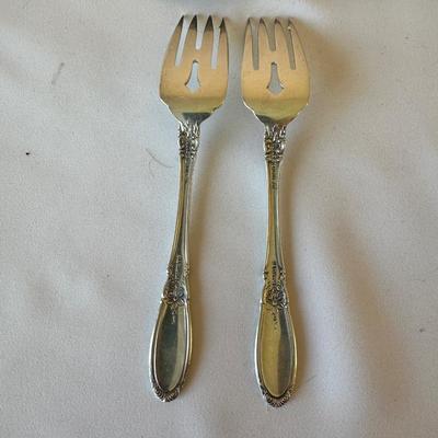 8 TOWLE STERLING SILVER FORKS "OLD MIRROR" PATTERN