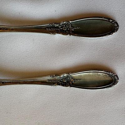 6 TOWLE STERLING SILVER SPOONS "OLD MIRROR" PATTERN 164.5 grams